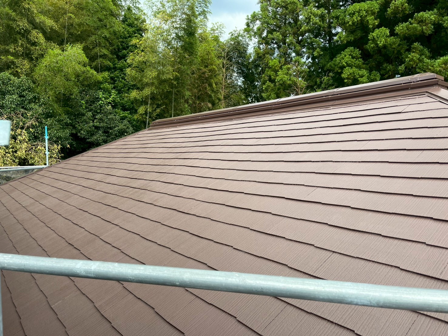 多気町の住宅 屋根上塗り完了後の全体写真｜株式会社ペイントハウス